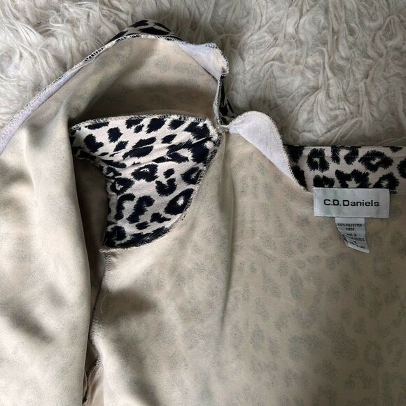 C. D. Daniels Fit & Fancy Zip Front Cheetah Print Jacket Women's Size 1X - Picture 7 of 7